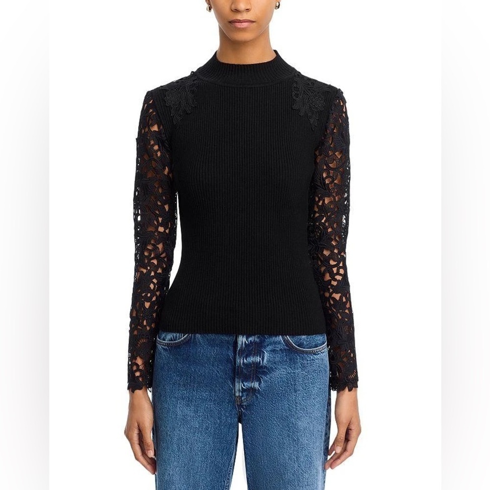 NWT Generation Love Marcelena Lace Sleeve Sweater